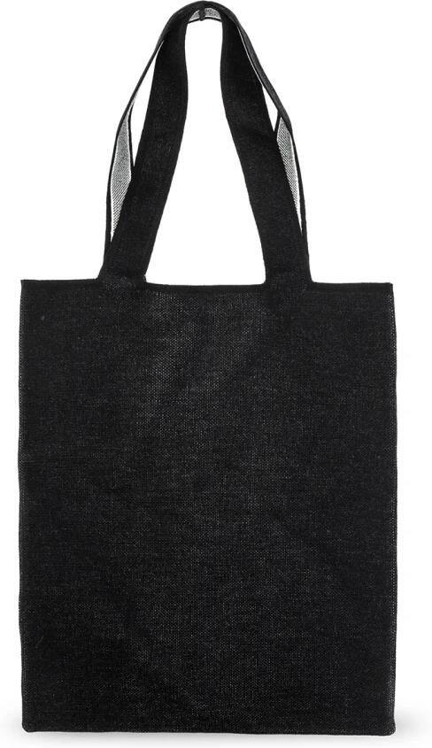 Palm Angels Zwarte Logo Gebreide Shopper Tas Black Heren - Foto 8