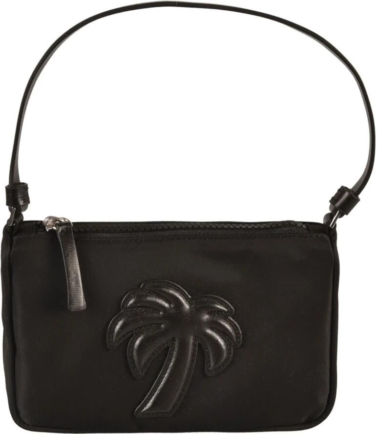 Palm Angels Shoppers Black Palm Tree Shoulder Bah In Nylon in zwart - Foto 2