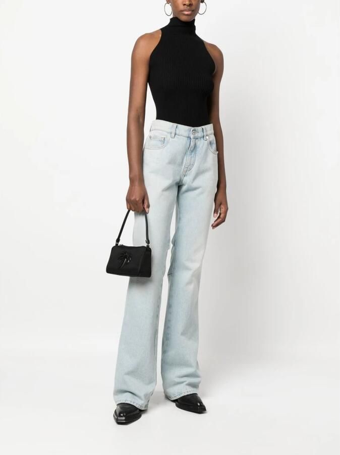 Palm Angels Shoppers Black Palm Tree Shoulder Bah In Nylon in zwart - Foto 4