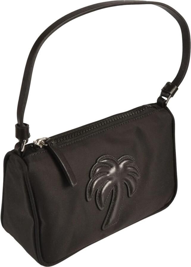 Palm Angels Shoppers Black Palm Tree Shoulder Bah In Nylon in zwart - Foto 5