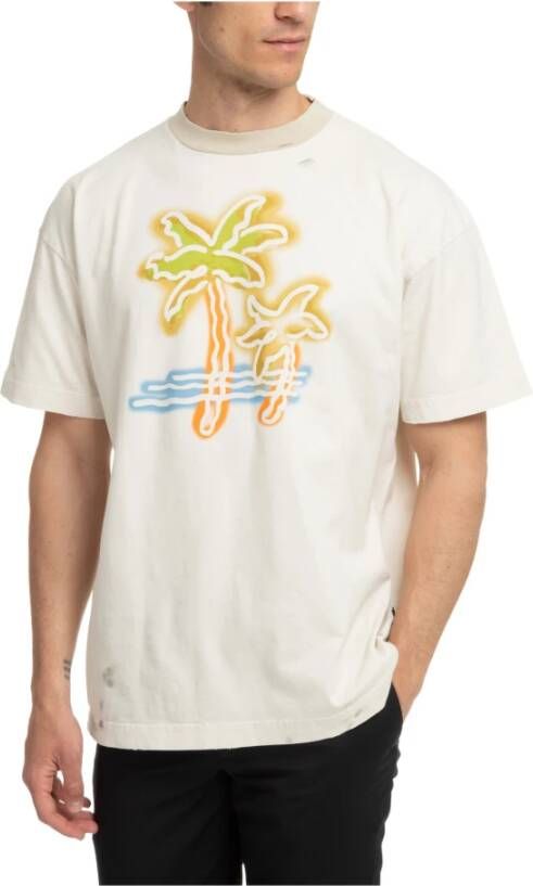 Palm Angels Palm Neon T-shirt Beige Heren