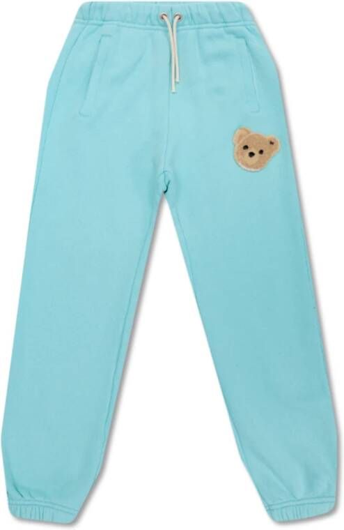 Palm Angels Patched sweatpants Blauw Heren
