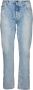Palm Angels Curved Logo Back B 5 Zakken Loszittende Jeans Blauw Heren - Thumbnail 4