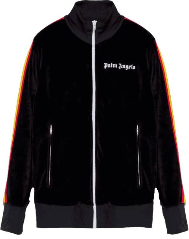 Palm Angels Regenboog Zip-Through Sweatshirt Zwart Heren