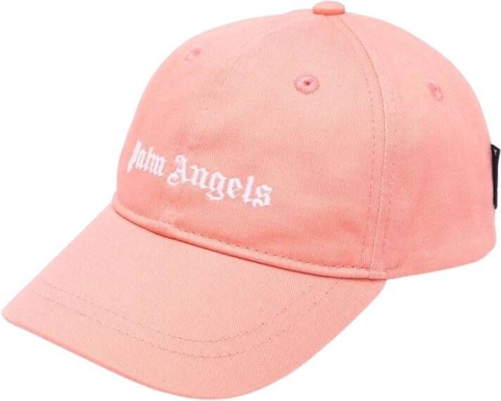 Palm Angels Roze Katoenen Baseballpet voor Kinderen Roze Dames