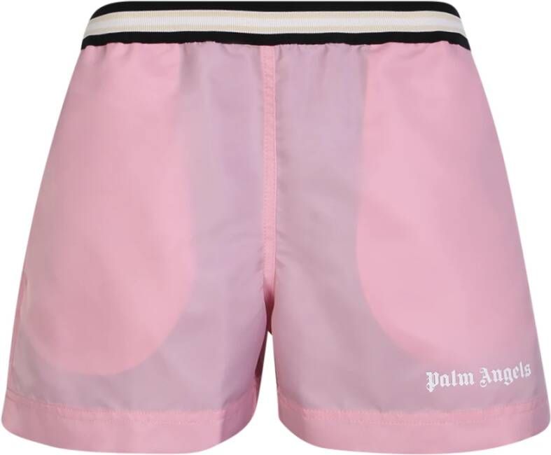 Palm Angels Miami Roze Hardloopshorts Pink Dames