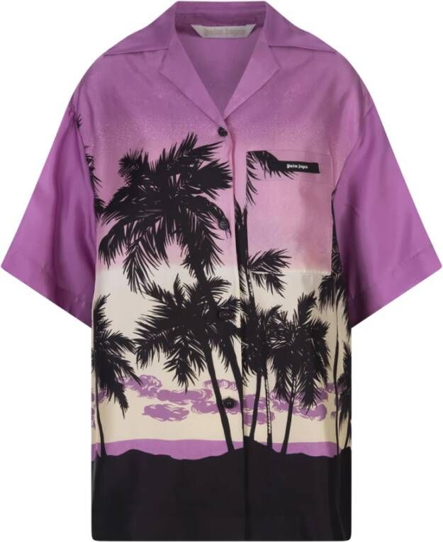 Palm Angels Short Sleeve Shirts Roze Dames
