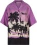 Palm Angels Overhemd met zonsondergangprint en Cubaanse kraag Multicolor Dames - Thumbnail 1