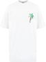 Palm Angels Witte T-shirt met logo-print en palmboomprint White Heren - Thumbnail 1