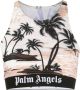Palm Angels Beige Ss23 Dames Topkleding met Metalen Details Beige Dames - Thumbnail 1