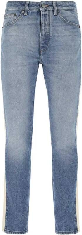 Palm Angels Slim-Fit Jeans Blauw Heren