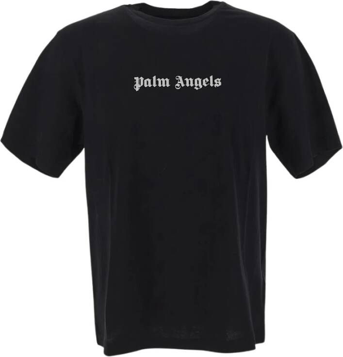 Palm Angels Slim Fit T-shirt met Klassiek Logo Black Heren