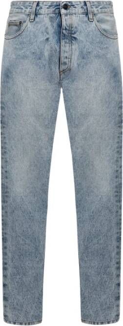 Palm Angels Slimfit-jeans Blauw Heren