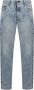 Palm Angels Curved Logo Back B 5 Zakken Loszittende Jeans Blauw Heren - Thumbnail 1