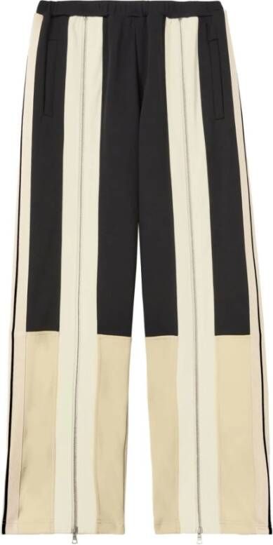 Palm Angels Sportieve broek met kleurblok ontwerp Beige Dames