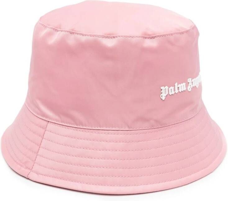 Palm Angels Stijlvolle Bucket Hat voor vrouwen Roze Dames