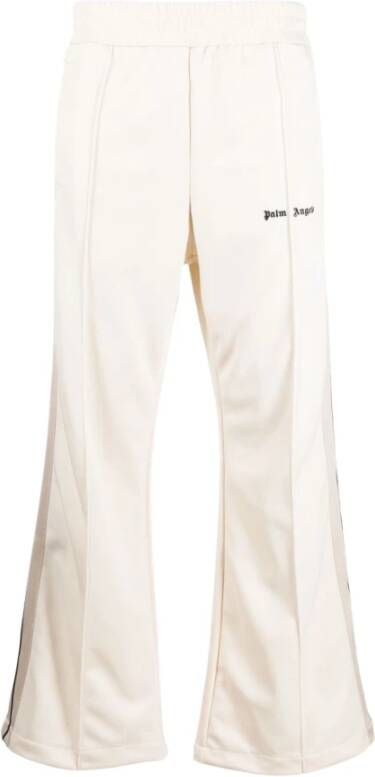 Palm Angels Stijlvolle Flare Track Pants White Heren