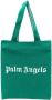 Palm Angels Stijlvolle Groene Wolmix Tote Tas Groen Heren - Thumbnail 1