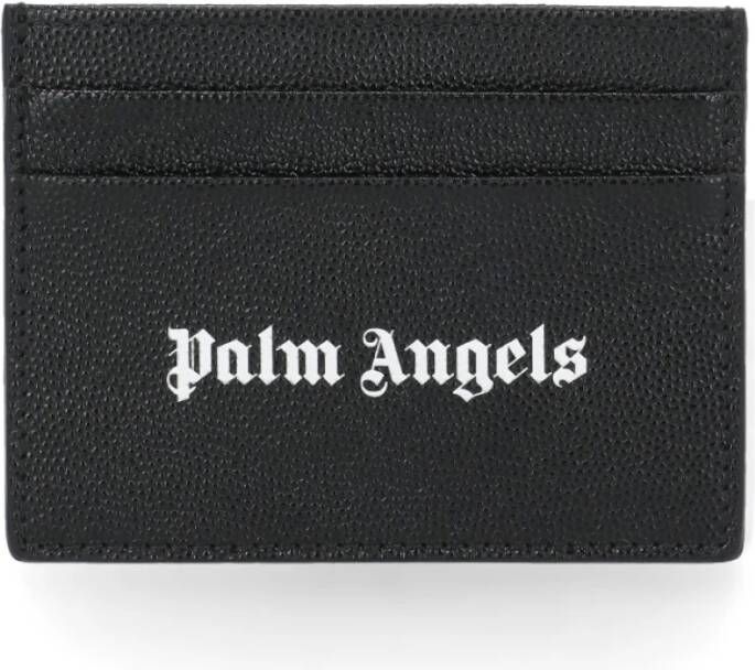 Palm Angels Stijlvolle Kaarthouder Portemonnee Zwart Heren