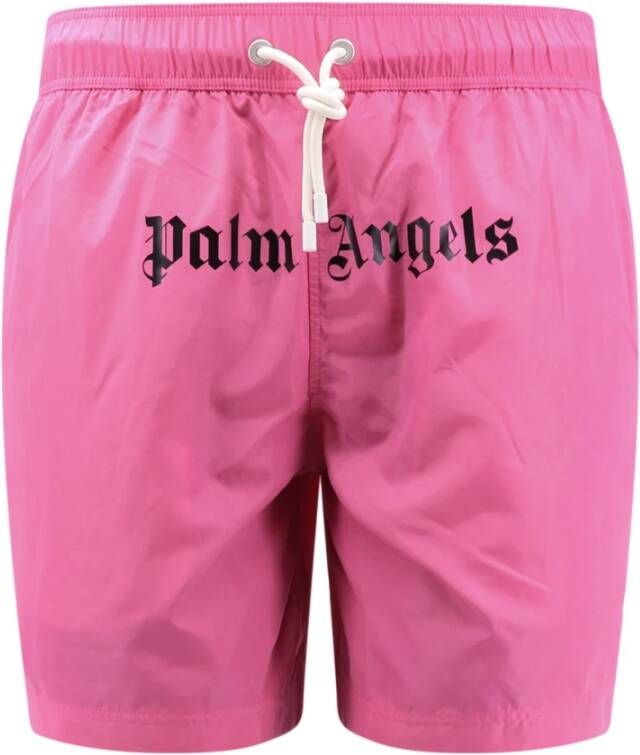 Palm Angels Stijlvolle Zwembroek voor Stranddag Roze Heren