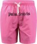 Palm Angels Stijlvolle Zwembroek voor Stranddag Roze Heren - Thumbnail 1