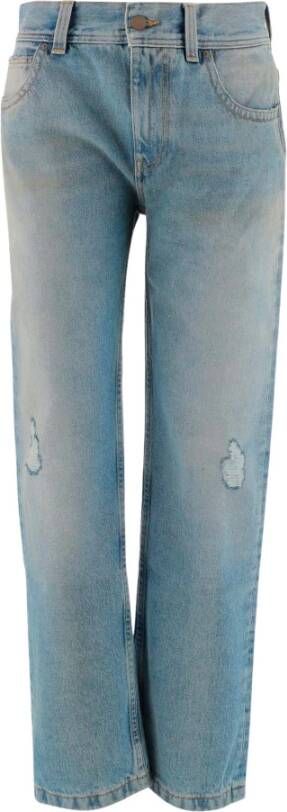 Palm Angels Straight Jeans Blauw Dames