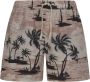 Palm Angels Beige Zwemkleding met Palmboomprint voor Heren Beige Heren - Thumbnail 1