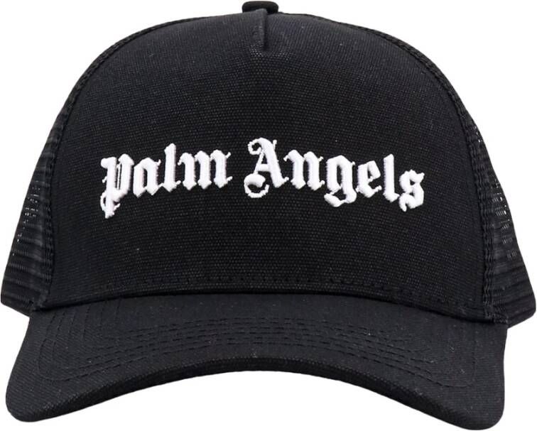 Palm Angels Streetwear Peaked Hat Zwart Heren