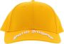 Palm Angels Streetwear Stijl Upgrade: Gele en Witte Gebogen Logo Cap Oranje Heren - Thumbnail 1
