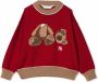 Palm Angels Kids Intarsia trui Rood - Thumbnail 2