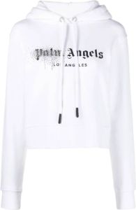 Palm Angels Sweaters Black Wit Dames