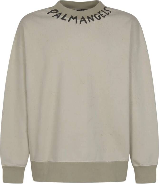 Palm Angels Sweater met logoprint Wit