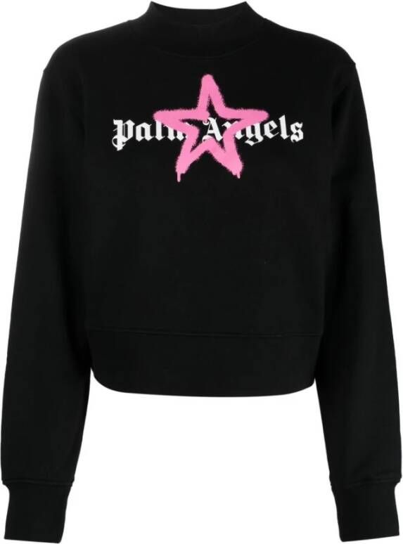 Palm Angels Sweatshirt Hoodies Zwart Dames