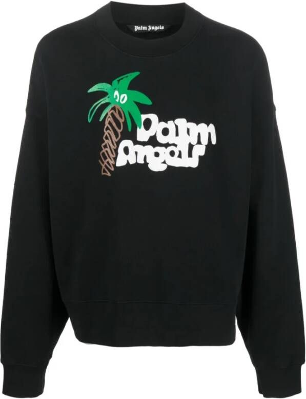 Palm Angels Sweatshirt Hoodies Zwart Heren