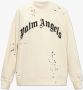 Palm Angels Sweatshirt met logo Beige Heren - Thumbnail 4