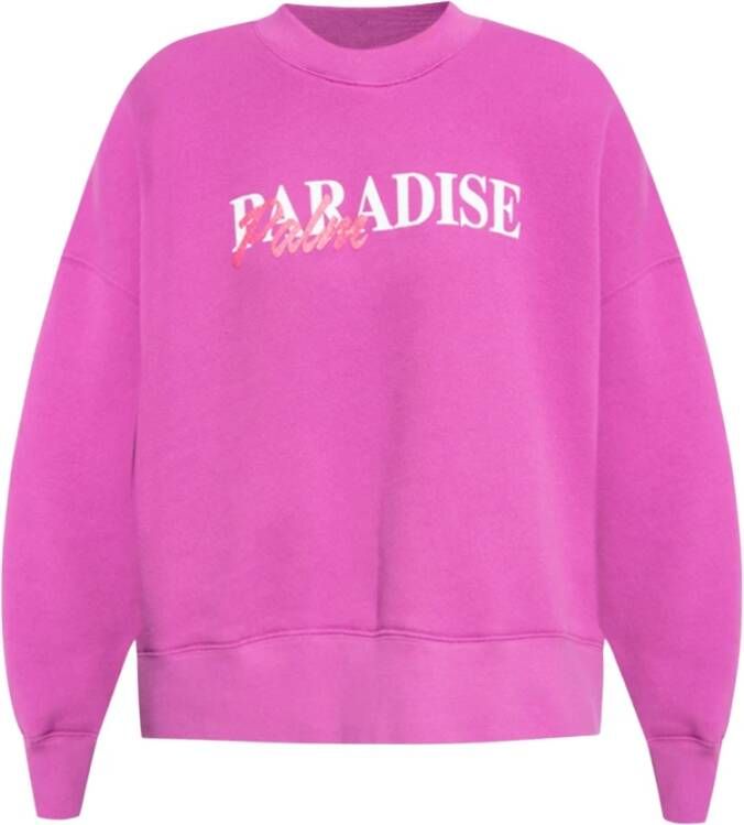 Palm Angels Sweatshirt met logo Roze Dames