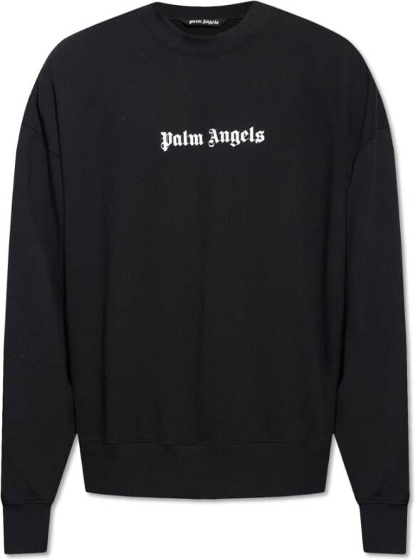 Palm Angels Sweatshirt met logo Zwart Heren