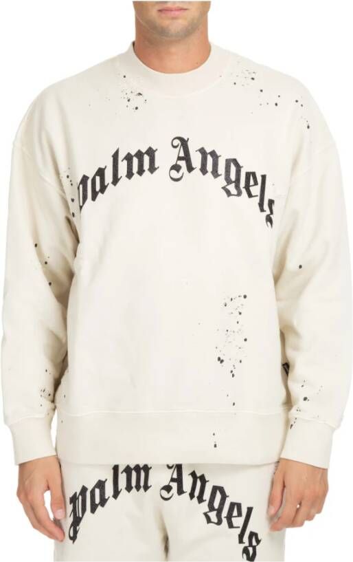 Palm Angels Sweatshirt Wit Heren
