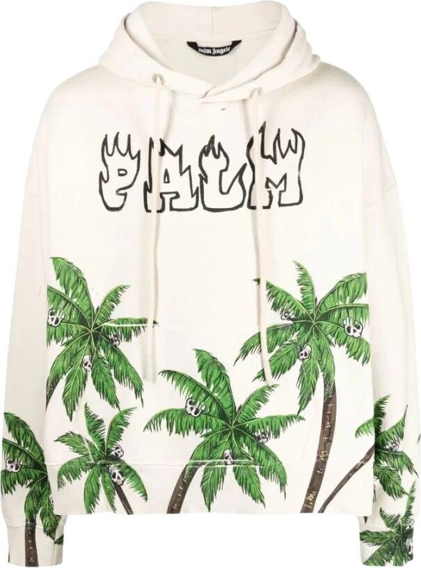 Palm Angels Sweatshirts Beige Heren