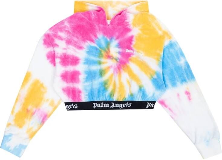 Palm Angels Kids Cropped hoodie Roze - Foto 1