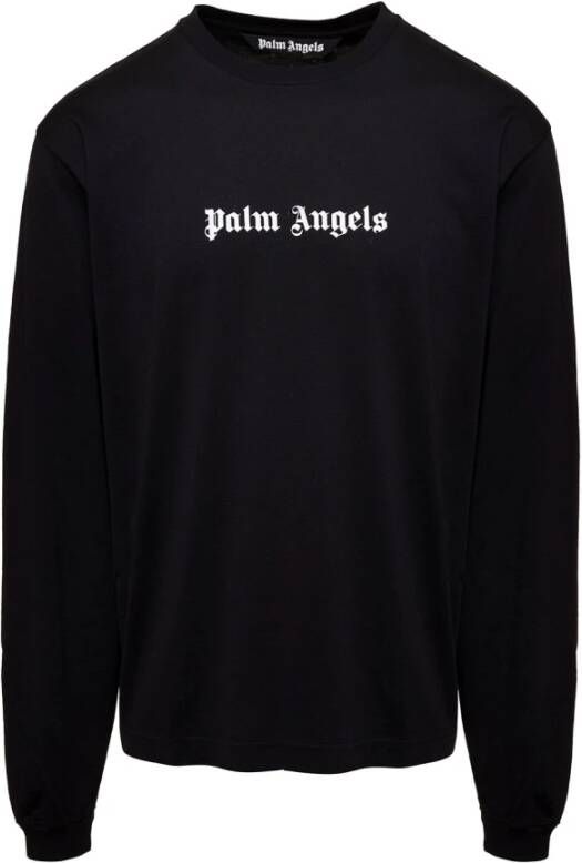 Palm Angels ML Logo Grande Sweatshirt Zwart Black Heren
