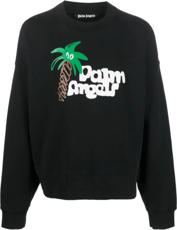 Palm Angels Zwarte Sweaters met Stijl Black Heren