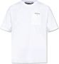 Palm Angels Witte Crewneck T-shirts en Polos met Borstzak White Heren - Thumbnail 5