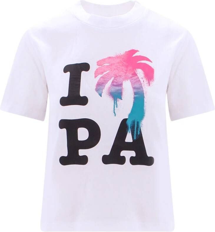 Palm Angels T-shirt Wit Dames