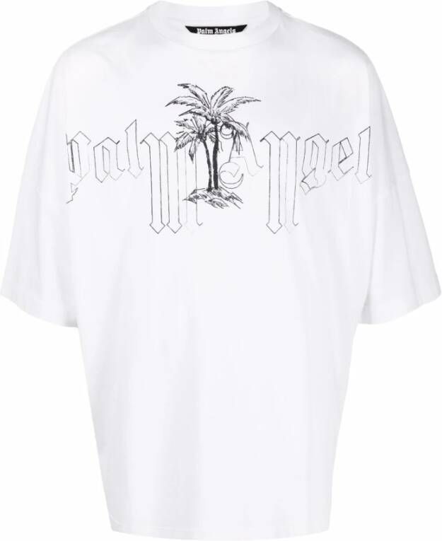 Palm Angels t-shirt Wit Heren