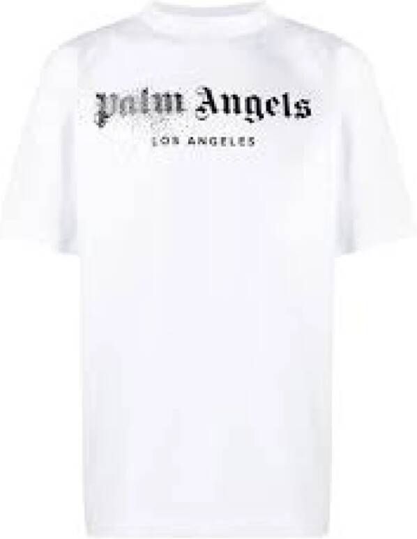 Palm Angels T-Shirt Wit Heren