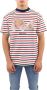 Palm Angels Gestreept T-shirt Rood - Thumbnail 2