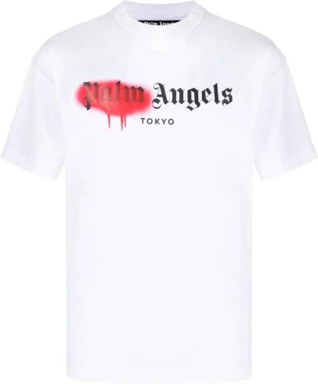 Palm Angels T-shirt Wit Heren