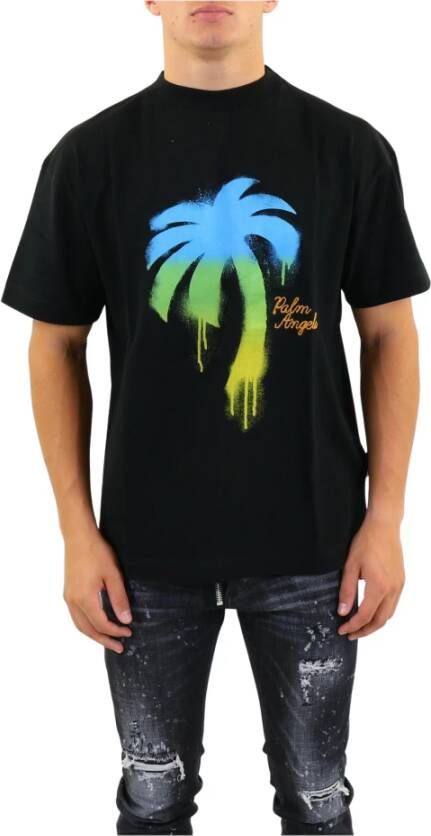 Palm Angels Palm Tree T-shirt Zwart Heren