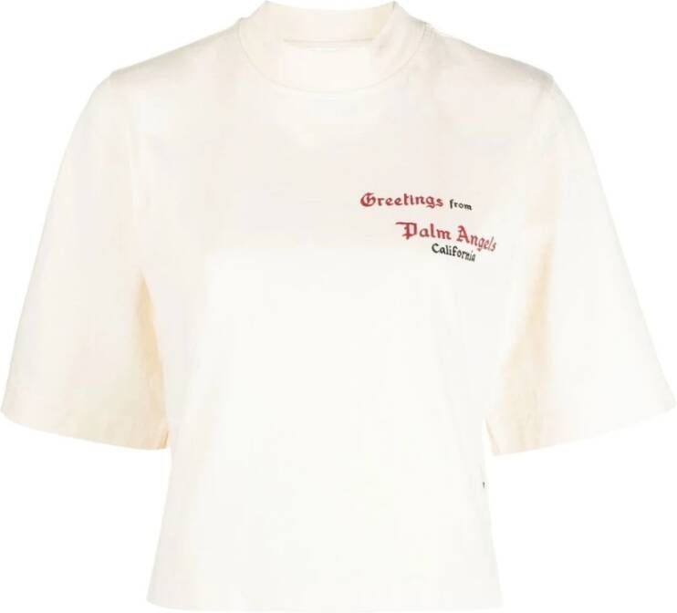 Palm Angels T-shirts and Polos Beige Dames